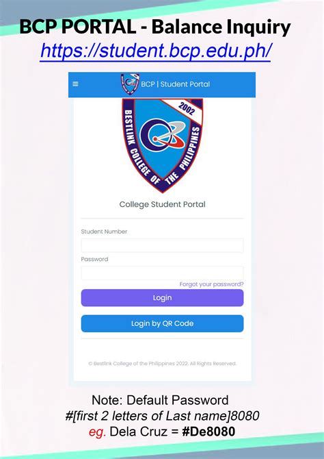 bcp student portal.